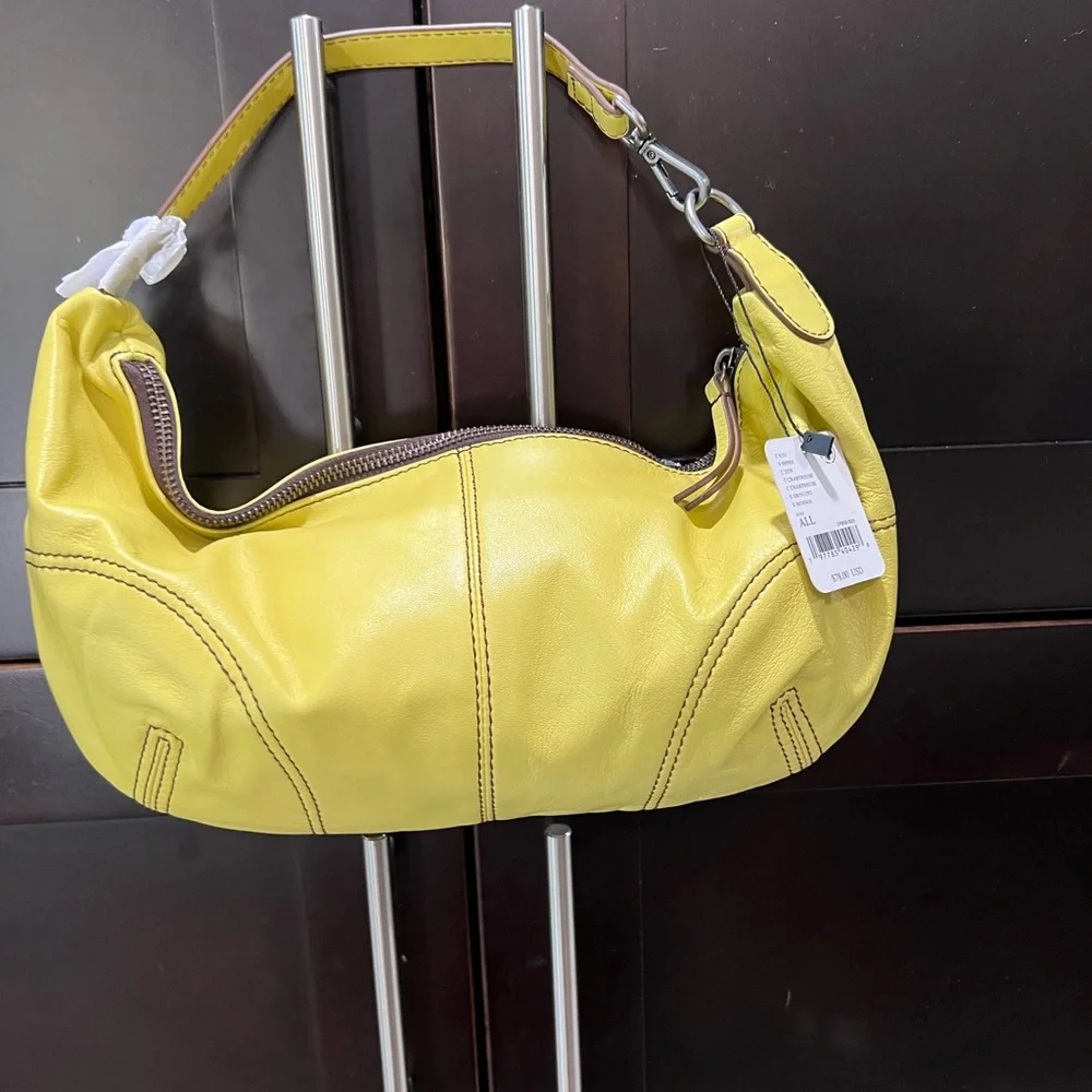 Free People leather Yellow Designer Shoulder Bag - Picture 8 of 13